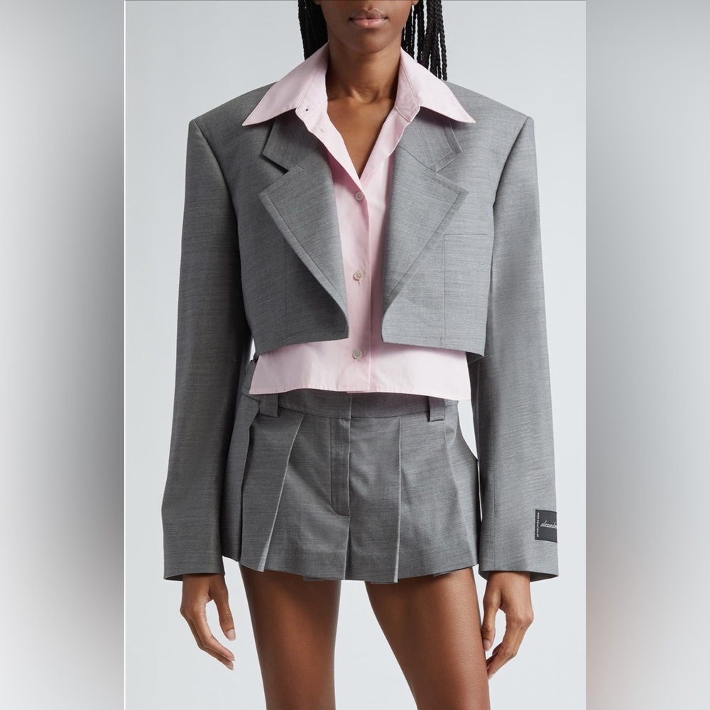 NWT Alexander Wang Pre Styled Cropped Blazer Jacket M/ L